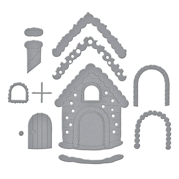 Spellbinders - Die - Candy Christmas - Gingerbread House / Honningkagehus