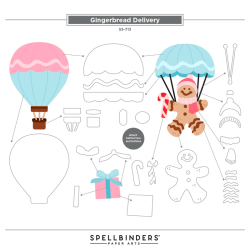 Spellbinders - Die - Candy Christmas - Gingerbread Delivery / Honningkagelevering