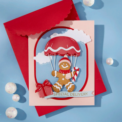 Spellbinders - Die - Candy Christmas - Gingerbread Delivery / Honningkagelevering