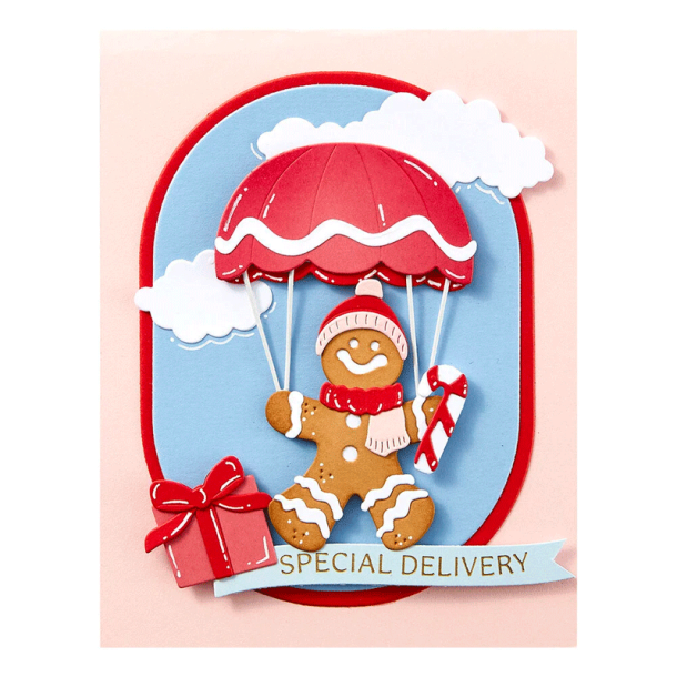 Spellbinders - Die - Candy Christmas - Gingerbread Delivery / Honningkagelevering