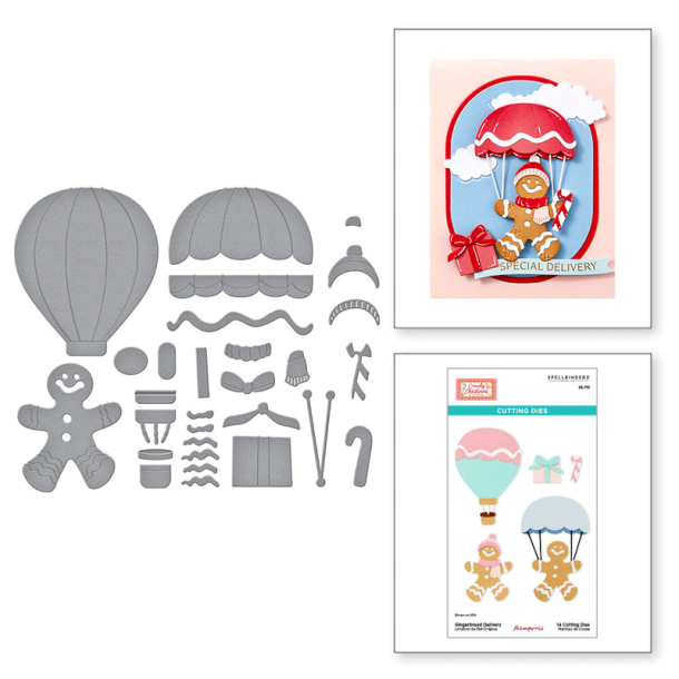 Spellbinders - Die - Candy Christmas - Gingerbread Delivery / Honningkagelevering