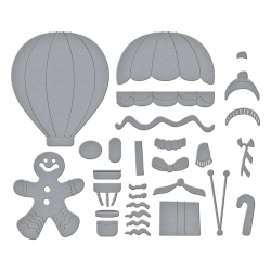 Spellbinders - Die - Candy Christmas - Gingerbread Delivery / Honningkagelevering
