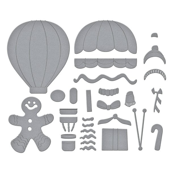 Spellbinders - Die - Candy Christmas - Gingerbread Delivery / Honningkagelevering