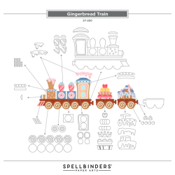 Spellbinders - Die - Candy Christmas - Gingerbread Train / Honningkagetog