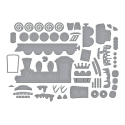 Spellbinders - Die - Candy Christmas - Gingerbread Train / Honningkagetog