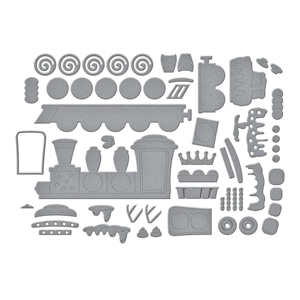 Spellbinders - Die - Candy Christmas - Gingerbread Train / Honningkagetog