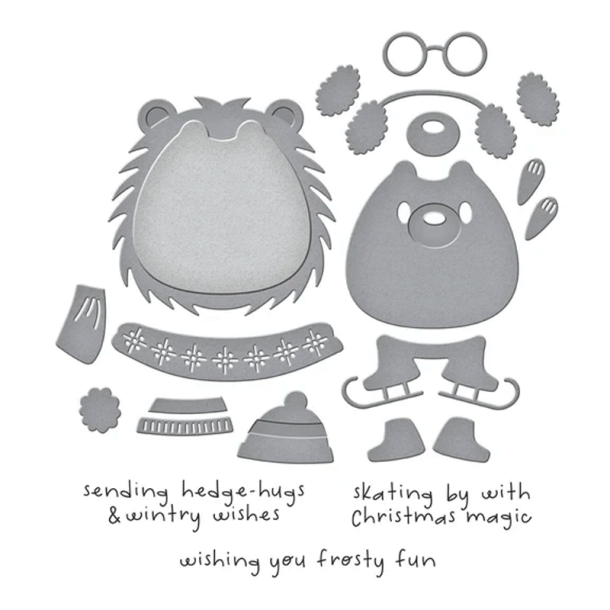 Spellbinders - Die & Stempel - Hedge-hugs / Pindsvine kram 