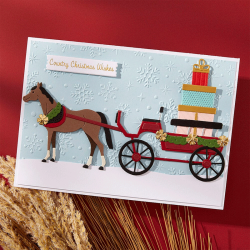 Spellbinders - Die - Christmas Horse-Drawn Wagon / Julehestevogn