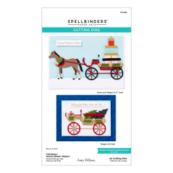 Spellbinders - Die - Christmas Horse-Drawn Wagon / Julehestevogn