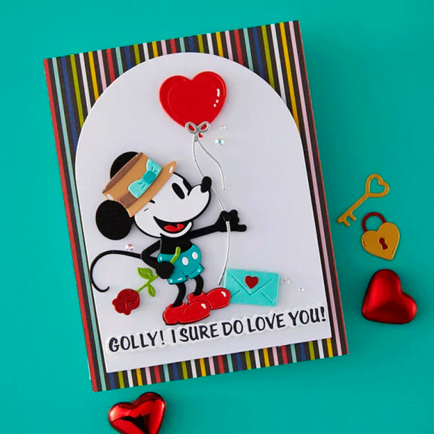 Spellbinders - Die - Classic Mouse - Love / K�rlighed tilbeh�r