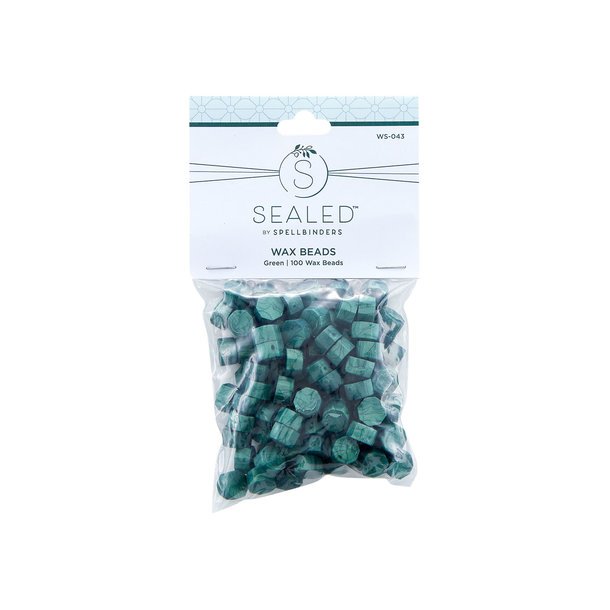 Spellbinders - Green - Wax Beads - (100pcs)