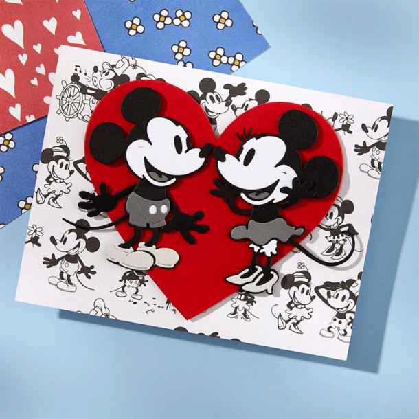Spellbinders - Die - Say Cheese Classic Mouse-  Mickey og Minnie Mouse