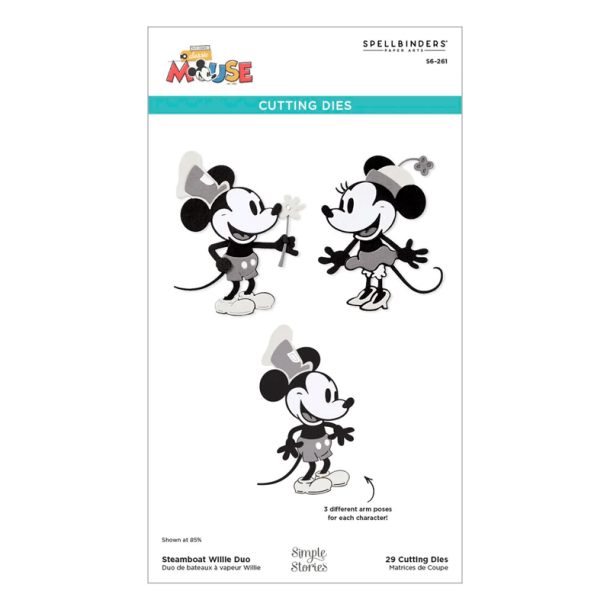 FORUDBESTILLING - Spellbinders - Die - Say Cheese Classic Mouse-  Mickey og Minnie Mouse