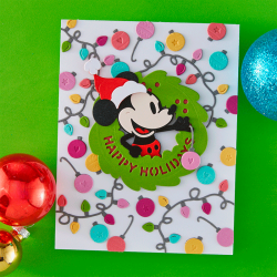Spellbinders - Die - Say Cheese Classic Mouse - Julekrans