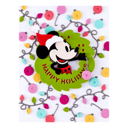 Spellbinders - Die - Say Cheese Classic Mouse - Julekrans