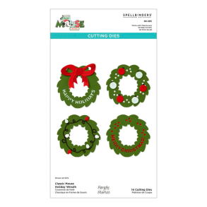 Spellbinders - Die - Say Cheese Classic Mouse - Julekrans