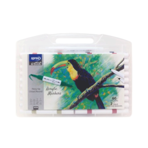 Spree - Twin Marker - Akryl - 60 farver + 2 konturpenne