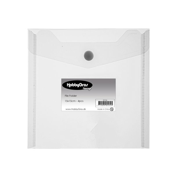 HobbyGros - Storage - File Folder - 15x15cm - 4stk