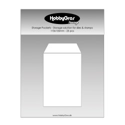 HobbyGros - Storage - Plastlommer til dies og stempler - 11 x 15,5 cm - 25 stk
