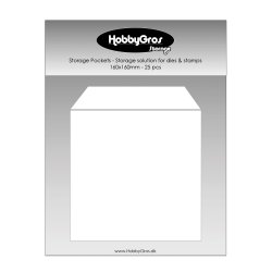 HobbyGros - Storage - Plastlommer til dies og stempler - 16 x 16 cm - 25 stk