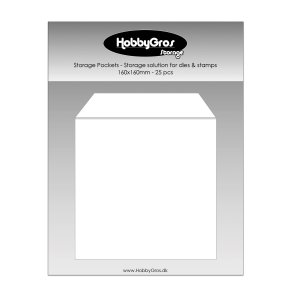 HobbyGros - Storage - Plastlommer til dies og stempler - 16 x 16 cm - 25 stk