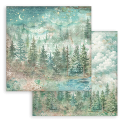 Stamperia - Blok 12'' - Herbarium Silvae - Maxi Baggrunde