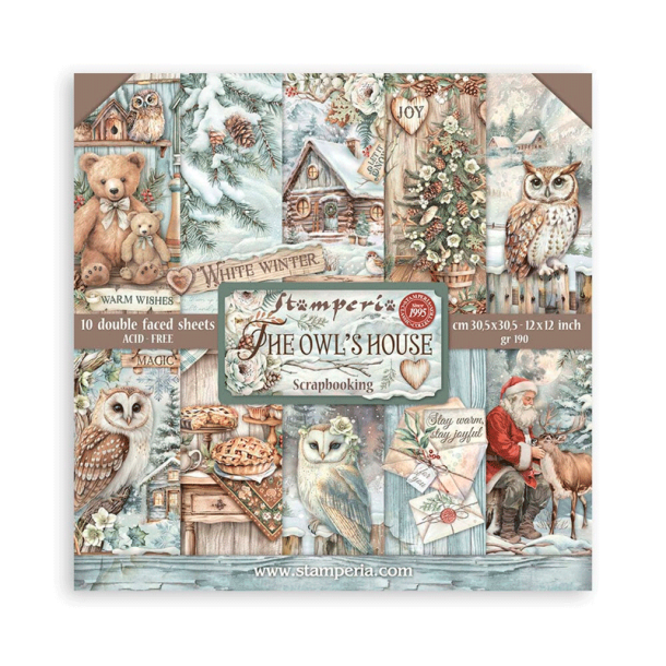 Stamperia - Blok 12'' - The Owl's House / Uglens hus