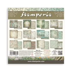 Stamperia - Blok 8'' - Herbarium Silvae - Maxi baggrunde