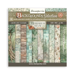 Stamperia - Blok 8'' - Herbarium Silvae - Maxi baggrunde