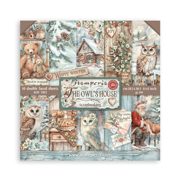 Stamperia - Blok 8'' - The Owl's House / Uglens hus