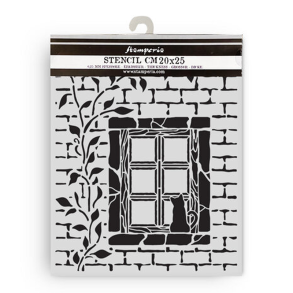 Stamperia - Stencil - Country Window / Grdvindue - 20 x 25 cm