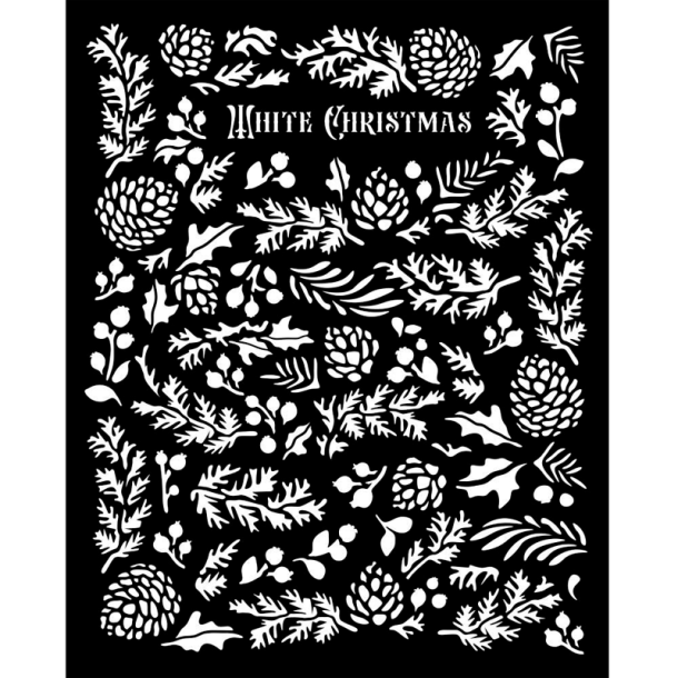 Stamperia - Stencil - 20x25 cm - Pine Cones / Grankogler