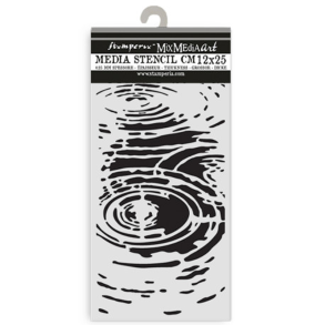 Stamperia - Stencil - Water pattern / Vandmnster - 12 x 25 cm