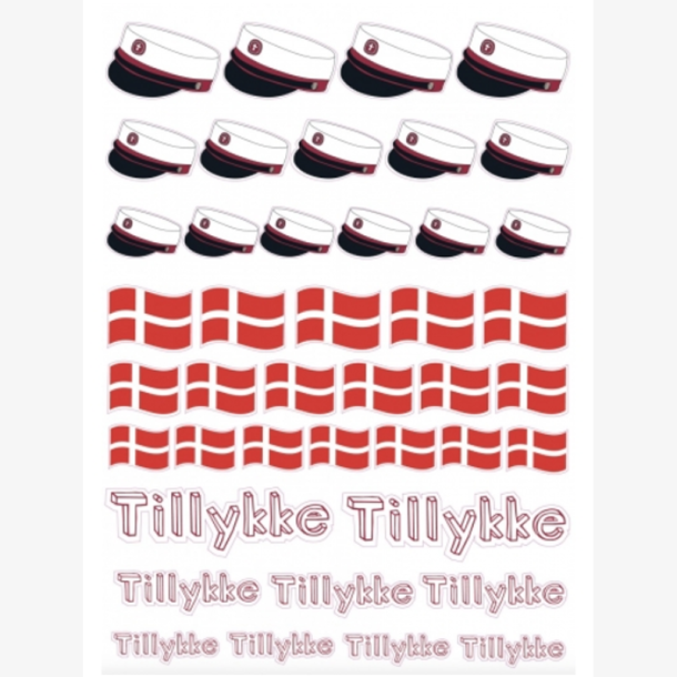 Stickers - Studenterhue - R�d