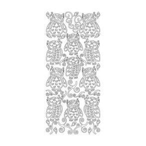 Stickers - Ugler - Guld