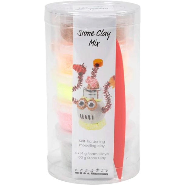 Stone Clay - Mix - Rd/orange harmoni