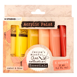 Studio Light - Jenine's Mindful Art - Akrylmaling Essentials - Amber & Rose - 6 farver