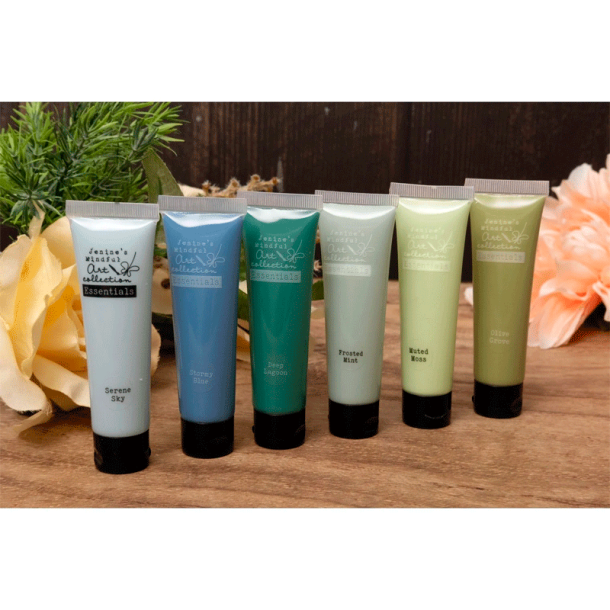Studio Light - Jenine's Mindful Art - Akrylmaling Essentials - Mist & Moss - 6 farver