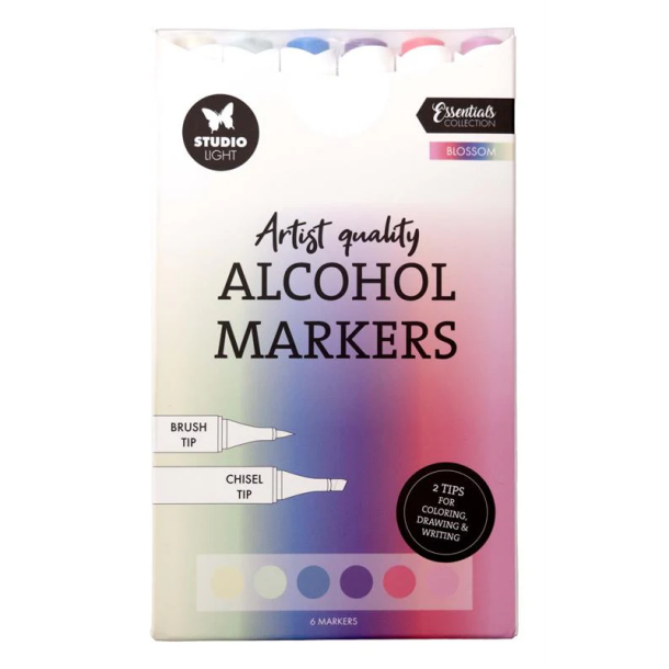 Studio Light - Alcohol Markers - Blossom - 6 stk