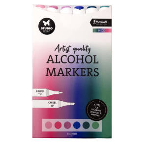 Studio Light - Alcohol Markers - Disco - 6 stk