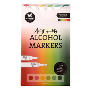 Studio Light - Alcohol Markers - Tropical - 6 stk