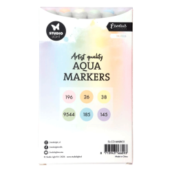 Studio Light - Aqua Markers - Pastels - 6 stk