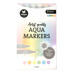 Studio Light - Aqua Markers - Pastels - 6 stk