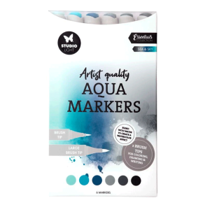 Studio Light - Aqua Markers - Sea & Sky - 6 stk