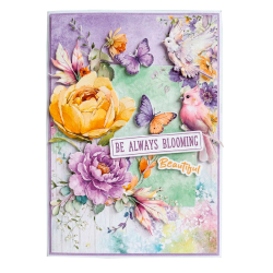 Studio Light - Blok A4 - Die-Cut Paper Pad - Blooming Flowers