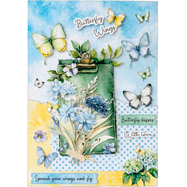 Studio Light - Blok A4 - Die-Cut Paper Pad - Spring Wings