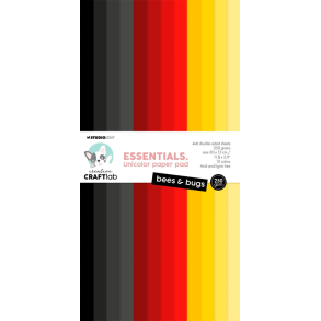 Studio Light - Blok 30 x 15 cm - Bees & bugs Essentials / Bier og insekter