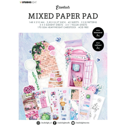 Studio Light - Blok A5 - Patterns Mixed / Blandet mnstre - Pastel