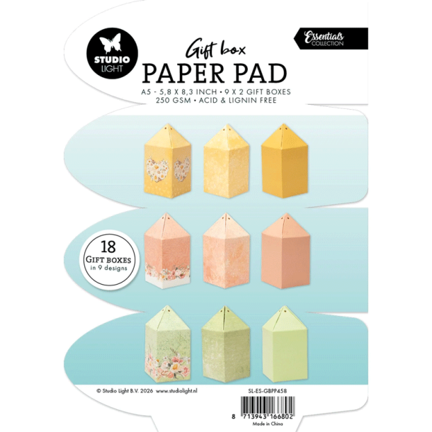 Studio Light - Blok A5 - Gave�ske papirblok - Candybox