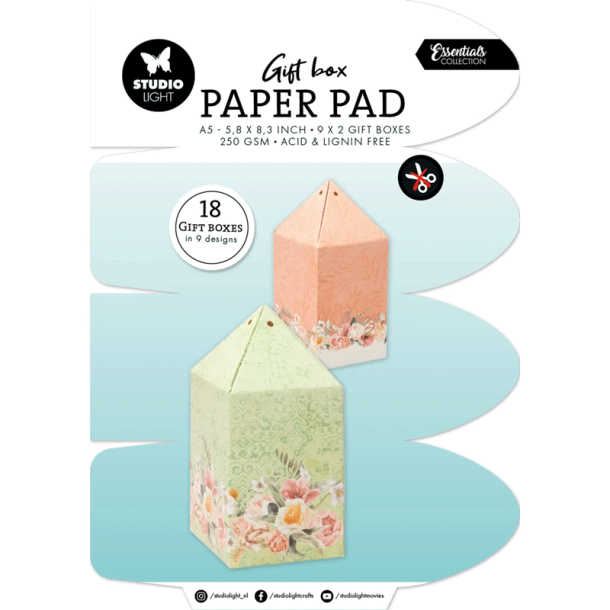 Studio Light - Blok A5 - Gave�ske papirblok - Candybox